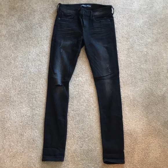Express Denim - Express Super Soft Distressed Jeans- Size 4